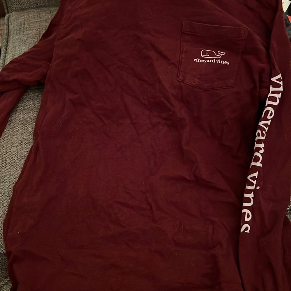 Kids maroon vineyard vine long sleeve